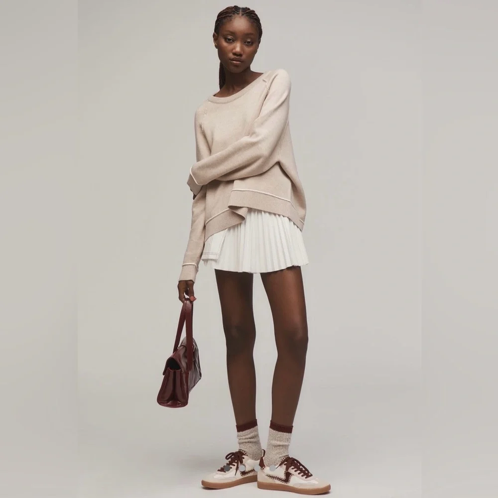 Anthropologie The Oaklyn Cozy Crew-Neck Sweatshirt by Pilcro - Picture 4 of 11